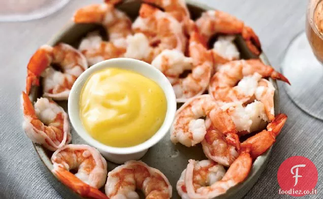 Gamberetti bolliti con maionese piccante