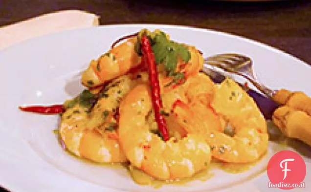 Gamberetti con sapore di arancia piccante