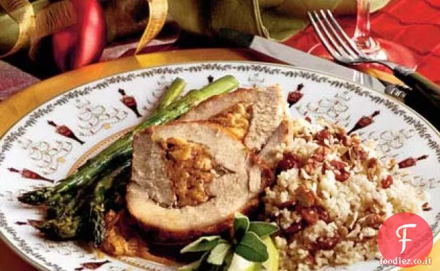 Couscous di noci pecan tostate e mirtilli