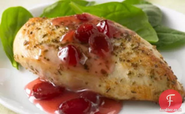 Pollo al mirtillo per due