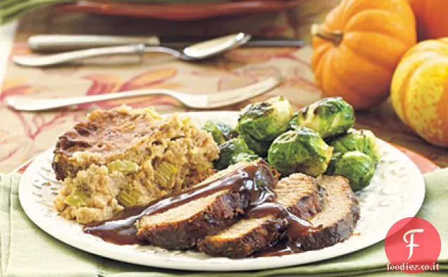 Vacanze mirtillo arrosto di maiale