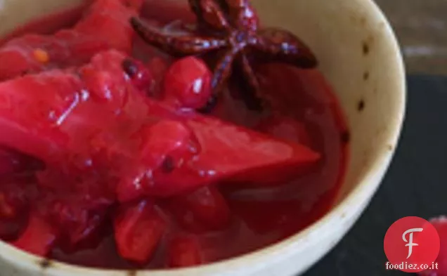 Tamarindo Rabarbaro sottaceto e ribes rosso