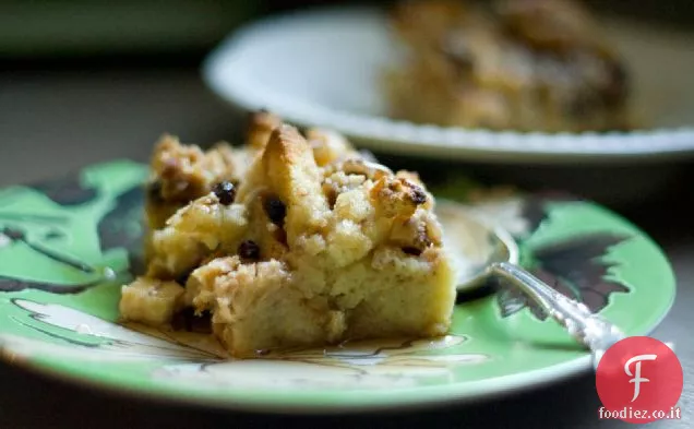 Budino di pane di ribes acero