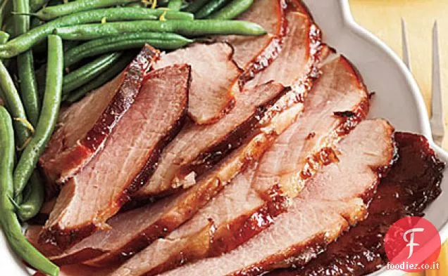 Prosciutto glassato al ribes rosso e Melograno