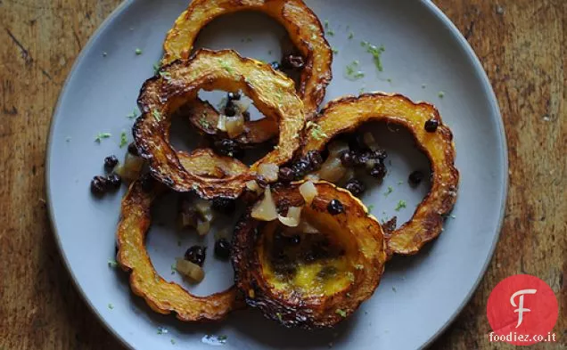 Anelli Crispy Delicata Con Ribes, Finocchio e Mela