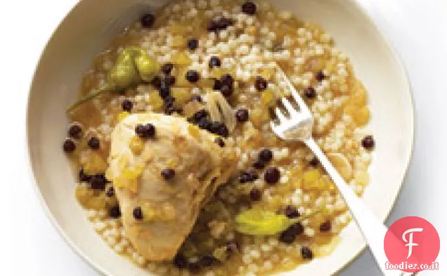 Pollo agrodolce con Couscous israeliano