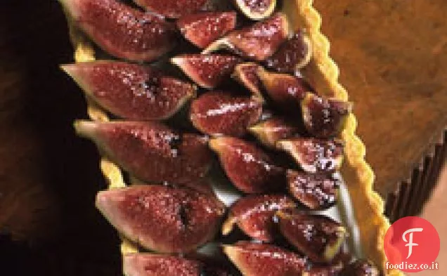 Crostata di fichi con ripieno di crema di formaggio