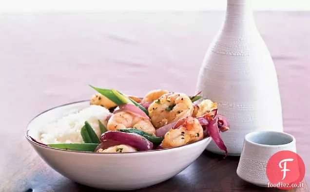 Gamberetti piccanti in salsa Cile