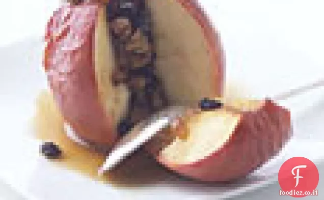 Mele al forno ripiene di frutta secca e noci pecan
