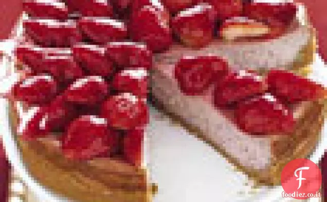 Cheesecake alla fragola e fragola