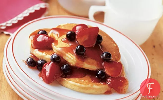 Frittelle di limone con frutti di bosco freschi