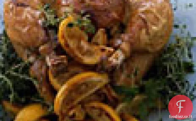 Cappone Arrosto con Limone e Timo