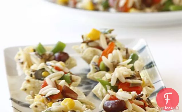 Insalata di riso selvatico e Orzo con Vinaigrette d'acero