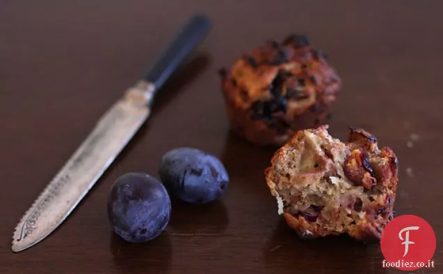 Muffin Damson, pera e noce