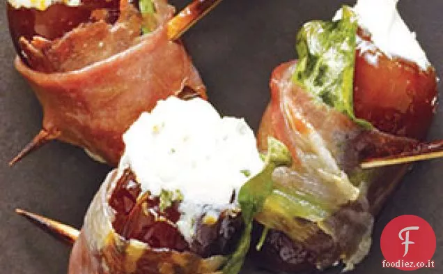 Datteri con Formaggio di Capra Avvolti nel Prosciutto