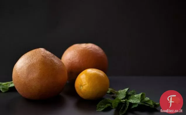 Insalata di pompelmo con Granita di latte dolce