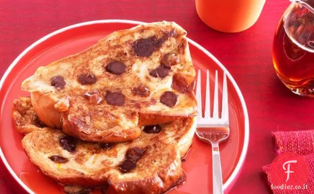 Chocolate Chip-Data French Toast