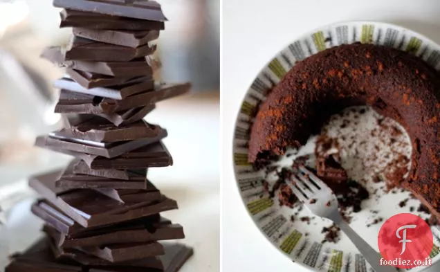 Torta al cioccolato fondente con un segreto