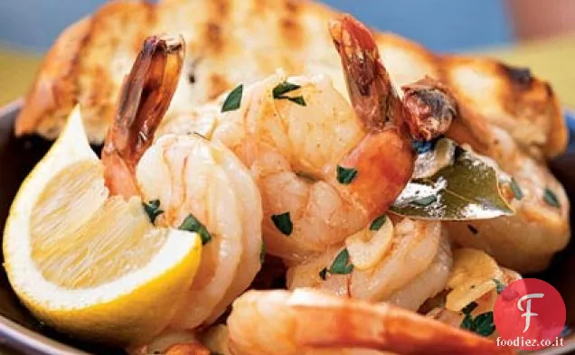 Gamberetti alla spagnola con aglio