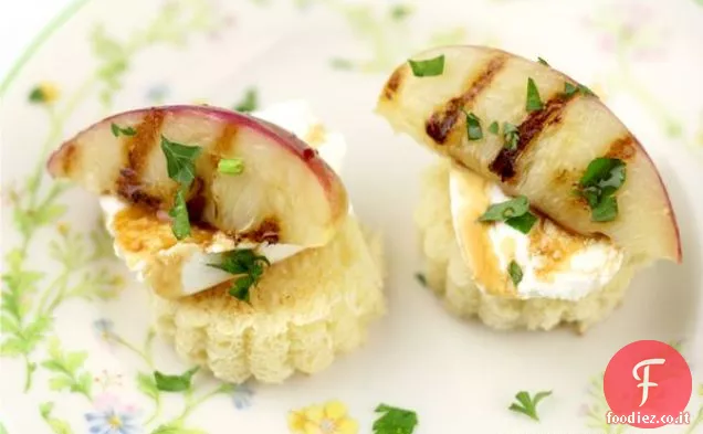 Ricetta antipasto di Nettarine e Formaggio di capra alla griglia