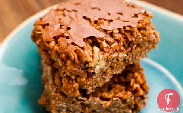 Barrette croccanti di riso al cioccolato doppio nocciola
