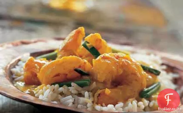 Gamberetti all'aglio in salsa di yogurt