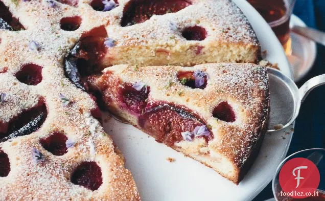 Torta di lamponi e fichi