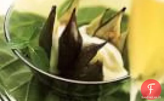 Fichi arrostiti con Crème Fraîche alla vaniglia