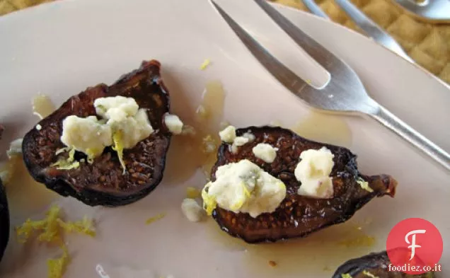 Fichi alla griglia con formaggio erborinato