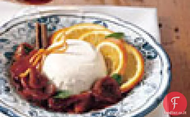 Fichi con crema di miele e yogurt