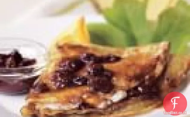 Crepes al Formaggio di Capra con Marmellata di Fichi