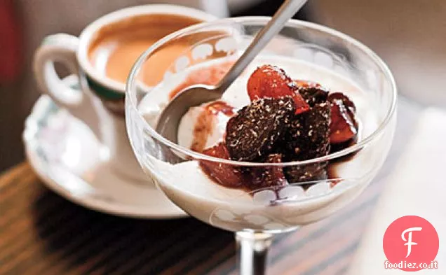 Panna Cotta al latticello con Fichi in camicia di Zinfandel