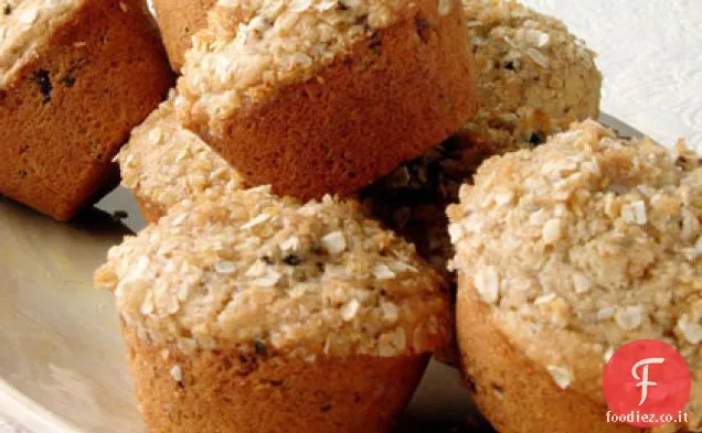 Muffin di fichi con ripieno di avena
