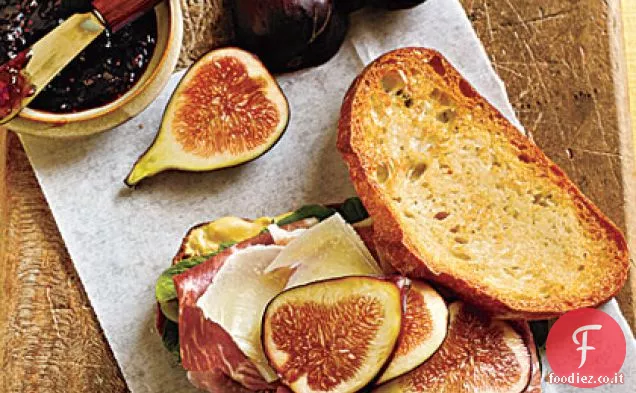 Prosciutto, Fichi freschi e Panini Manchego