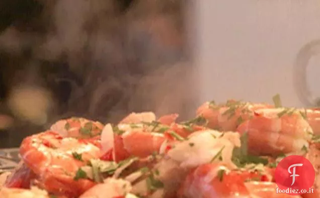 Gamberetti con Aglio e Peperoncino