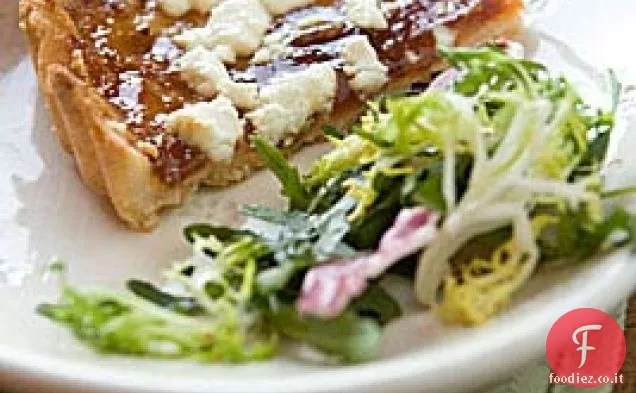 Crostata salata di fichi e caprini