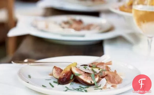 Fichi e Prosciutto alla Menta e Parmigiano Reggiano Rasato