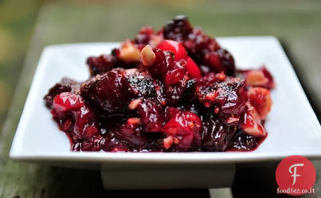 Chutney di fichi al mirtillo rosso