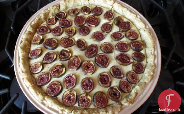 Torta di formaggio di capra con rosmarino e limone Meyer