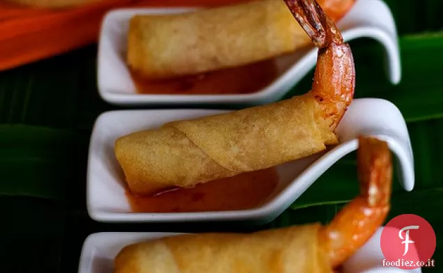 Gamberetti petardo con salsa di peperoncino dolce