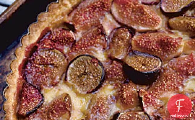 Crostata di Fichi freschi con crema pasticcera ai fiori d'arancio