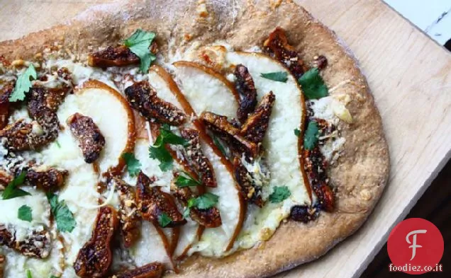 Pizza Bianca con Pere Dolci e Fichi glassati al Balsamico