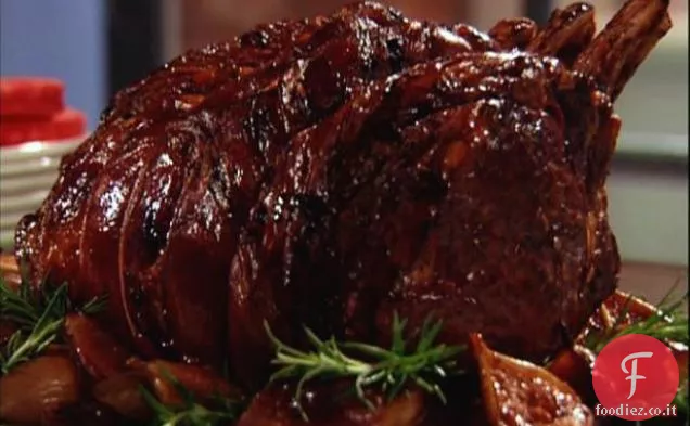 Prosciutto in piedi Costata Arrosto con Fichi