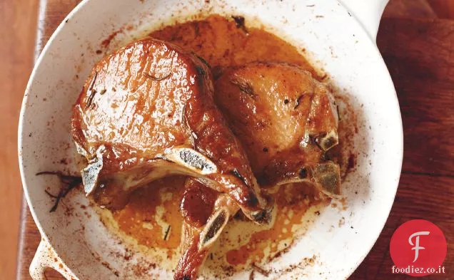 Braciole di maiale a doppio taglio in salamoia al ginepro