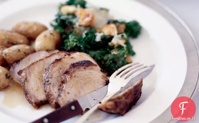 Braciole di maiale strofinate con spezie di due giorni