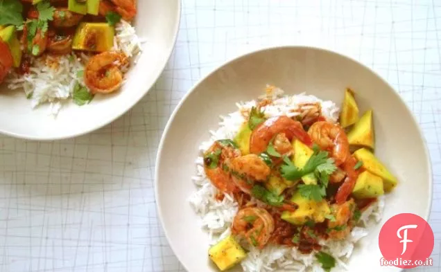 Giorno 266: Gamberetti al peperoncino con avocado