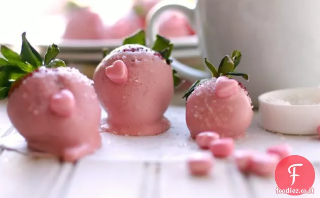 Fragole gourmet ricoperte di cioccolato