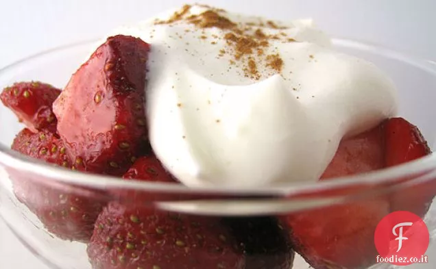 Fragole con panna acida