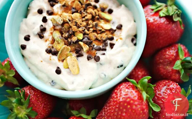 Fragole con crema di cannoli