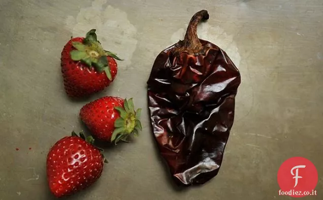 Conserve di fragole con peperoncini